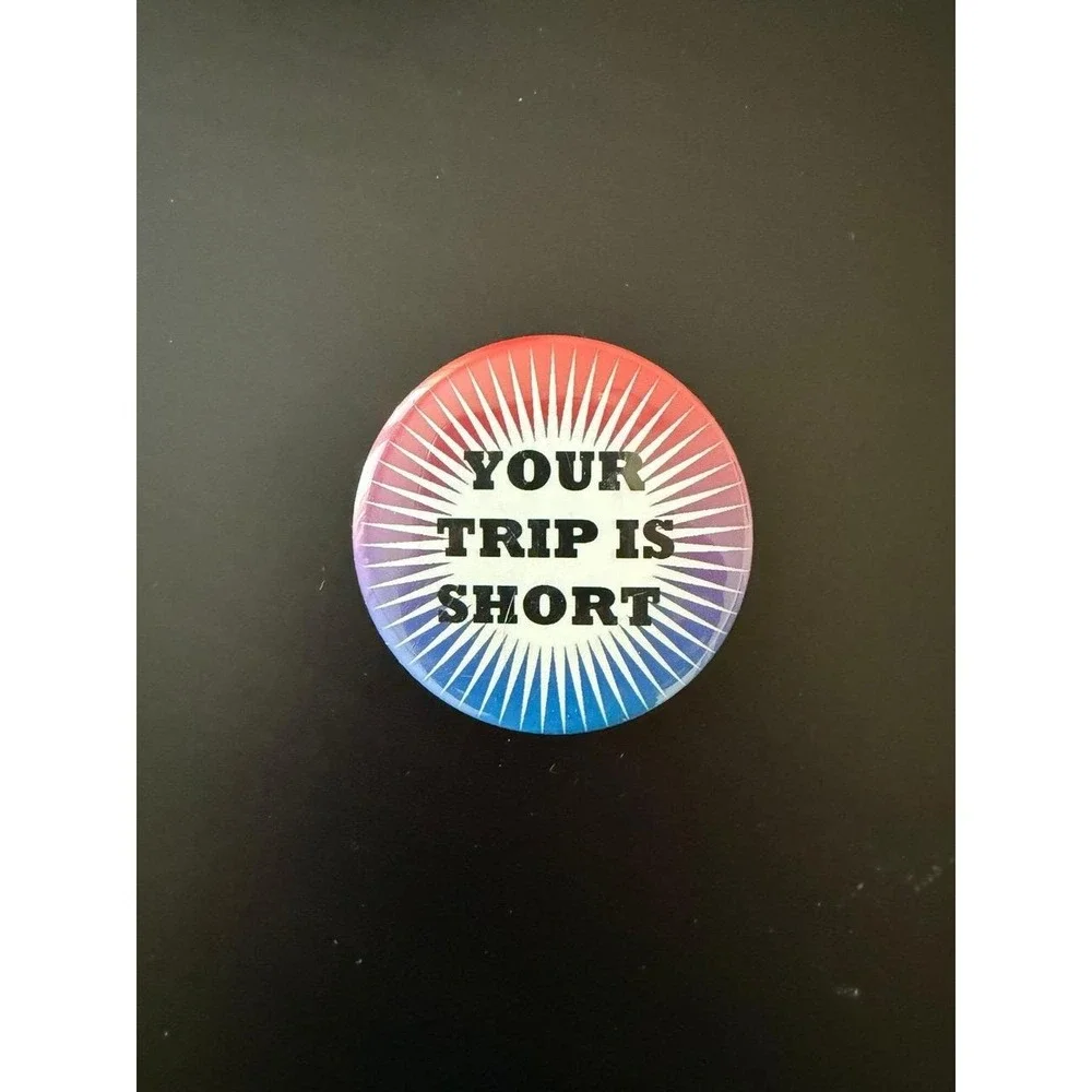 Phish Your Trip is Short Pin Martian Monster Red White Blue 2.25 Inch Button